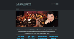 Desktop Screenshot of leslieburrs.com
